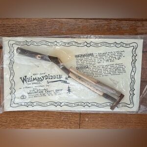 Vintage Gee-Haw Whimmy Diddle Wooden Toy by Dick Schnackes Mountain Craft Shop